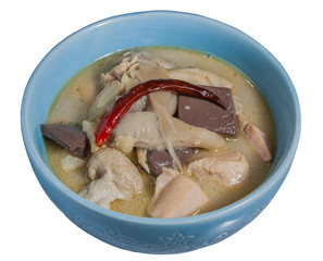 Spicy chicken curry in coconut milk,Thai food.