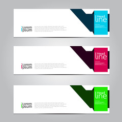 Vector design Banner background, illustration EPS10