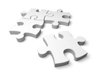 Obraz premium Puzzle. 3D. Jigsaw Puzzle