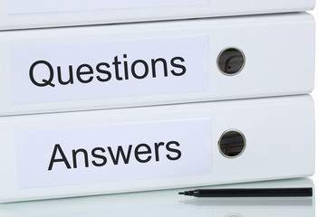 Question and answer business concept