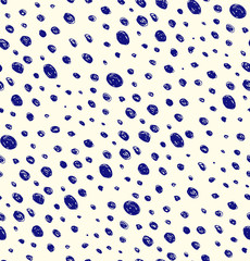 Abstract casual polka dot seamless pattern