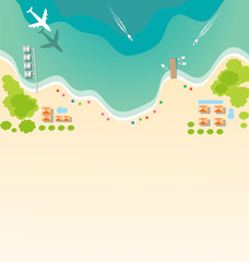 Paradise tropical beach background