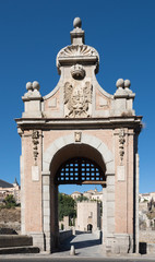 Fototapeta na wymiar Alcantara bridge entrance. Toledo.Spain
