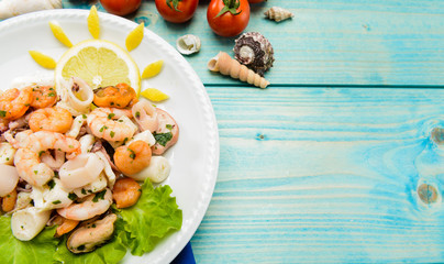 Insalata di mare, texture