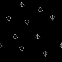 Geometric simple monochrome minimalistic pattern of pyramid or