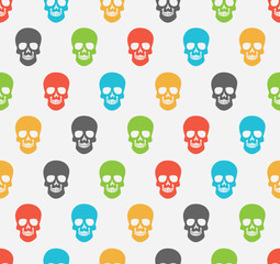 colorful skull pattern