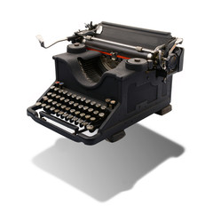 vecchia macchina da scrivere sospesa