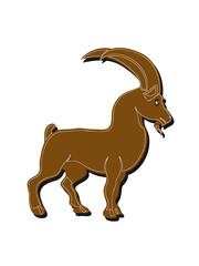 Capricorn horoscope animal graceful art
