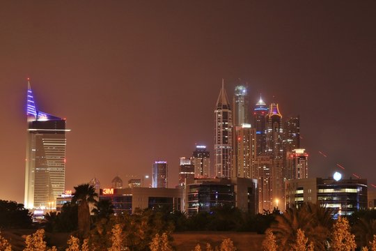 Dubai Dowtown at ngiht
