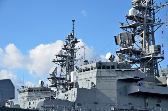 Bridge of destroyer, JMSDF,Hiroshima