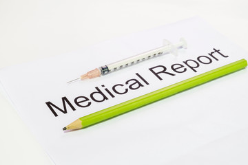 Fototapeta premium Medical report