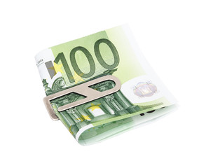 money with silver clip