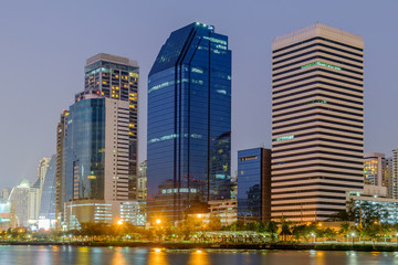 Fototapeta na wymiar Bangkok city downtown