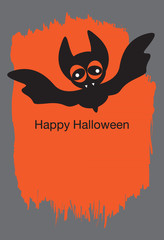 Happy Halloween card. Vector illustration