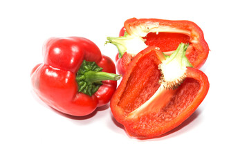 paprika (pepper) isolated on a white background
