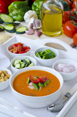 Spanish Cuisine. Gazpacho.