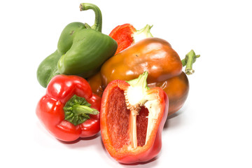paprika (pepper) isolated on a white background
