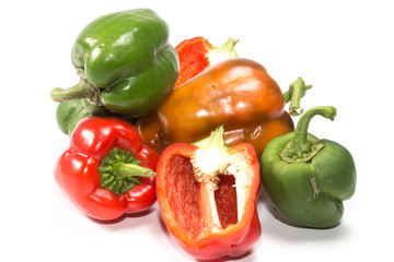 paprika (pepper) isolated on a white background