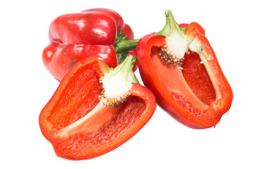 paprika (pepper) isolated on a white background