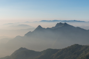 Layer of mountain background