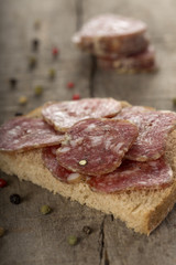Salami sandwich