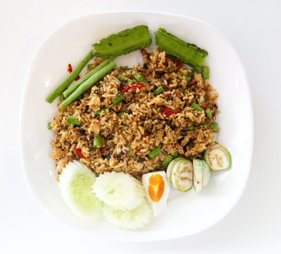 Fried rice with shrimp paste