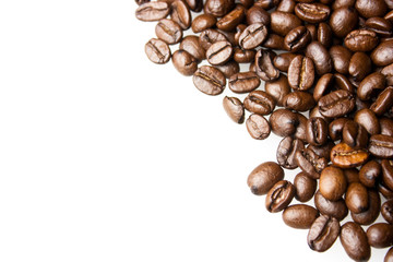 coffee beans isolated on white background