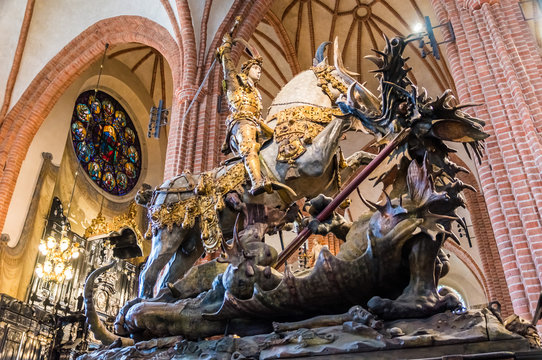 St George killing a dragon