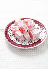 Turkish sweets on a plate