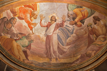 Rome - Transfiguration on the mount Tabor fresco