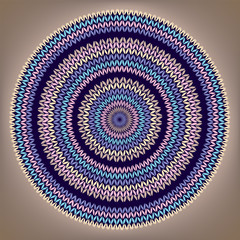 Style Circle Simple Color Needlework Background