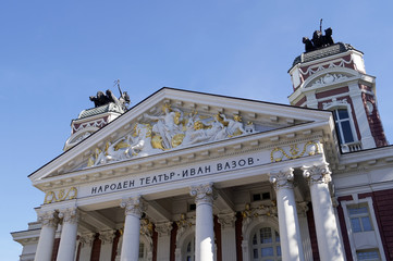 Fototapeta na wymiar National theater Ivan Vazov