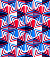 Geometric seamless pattern, endless colorful transparent vector