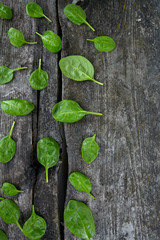 fresh spinach leaves