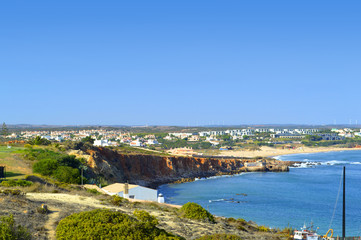 Sagres harbour on the Algarve, Portugal