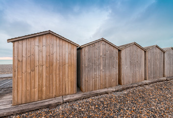 Wooden Cabins on a beautiful beach