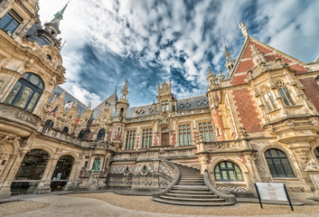 Fototapeta premium Benedictine palace in neo-Gothic and neo-renaissance styles buil