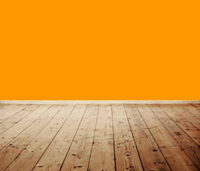 Empty room with  wooden floor