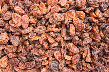 Background of raisins