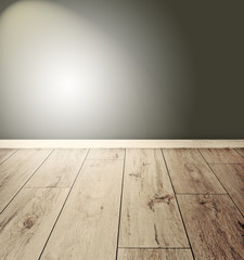 Empty room with  wooden floor