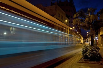 Fototapeta na wymiar tram public transport