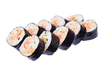 Salmon and caviar rolls