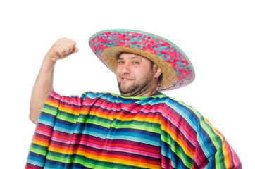 Funny mexican isolated on white