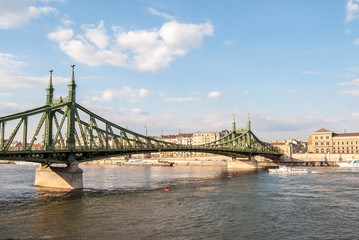 Fototapeta na wymiar Liberty Bridge in Budapest
