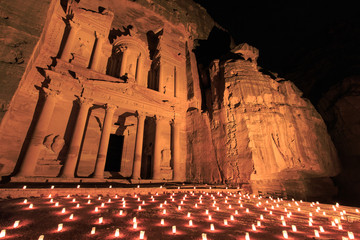Petra by night, Jordan