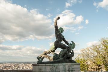 liberty statue of Budapest