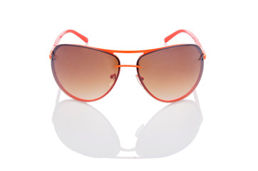 Elegant sunglasses isolated on the white