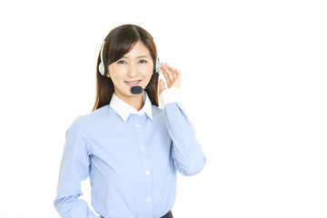 笑顔のオペレーター