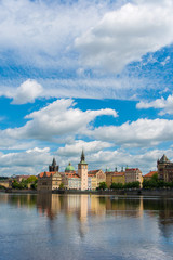 View of Vltava river in Prague