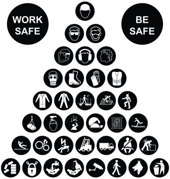 Pyramid Health and Safety Icon collection